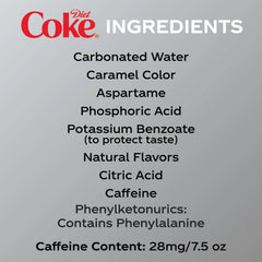 Diet Coke Can, 7.5 fl oz (pack of 20)