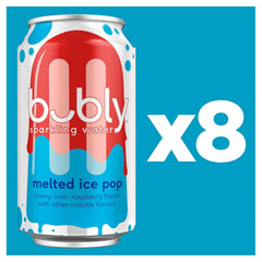 bubly Sparkling Water, Melted Ice Pop, 12 Fl Oz Cans (8 Pack) | Zero Sugar, Zero Calories, Seltzer Water