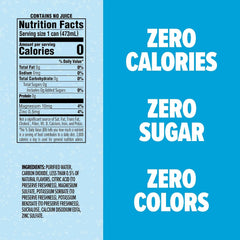 SPLASH REFRESHER Sparkling Water, Rocket Freeze - 12-Pack, 16 Fl Oz Cans - Flavored Carbonated Seltzer Water with Electrolytes, Zero Sugar & Zero Calories