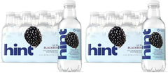 Hint Water Blackberry, Pure Water Infused with Blackberry, Zero Sugar, Zero Calories, Zero Sweeteners, Zero Preservatives, Zero Artificial Flavors, 16 Fl Oz (Pack of 24)