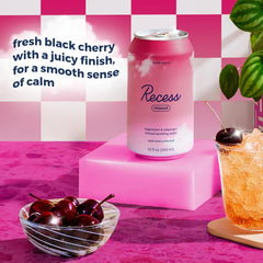 Recess Mood Calm Drink, Black Cherry, 12 Pack