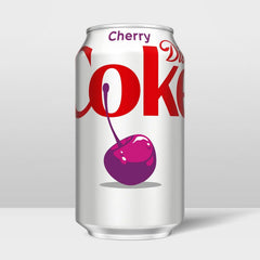 Diet Coke Cherry Soda Soft Drink Fridge Pack Cans, 12 fl oz, 12 Pack | No sugar, no calories, 34 mg caffeine per can