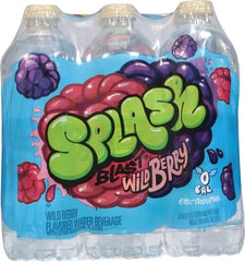 Splash Blast Refresher Wild Berry | 16.9 Fl Oz | Plastic Bottle | Pack of 12