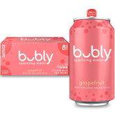 bubly Sparkling Water, Grapefruit, 12 Fl Oz Cans (8 Pack) | Zero Sugar, Zero Calories, Seltzer Water