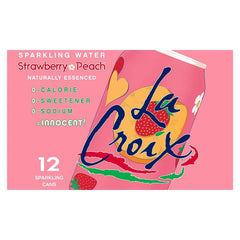 La Croix Sparkling Water, Strawberry Peach, 12 Fl Oz (pack of 12)