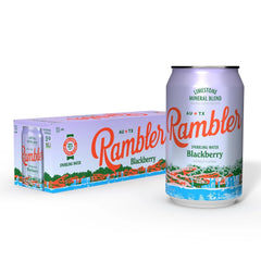 AUTX RAMBLER Blackberry Sparkling Water, 12 Ounce (Pack of 12) | Texas Limestone Mineral Blend, Calcium, Magnesium & Potassium, Crisp Carbonation, Nothing Artificial, No Sugar or Sodium