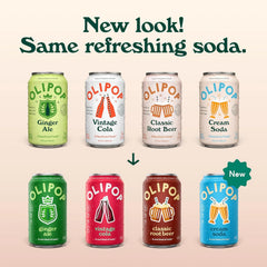 OLIPOP 6g Fiber Prebiotic Soda, Classic Soda Variety, 12 fl oz, 12 Pack | Shelf Stable Prebiotic Soda, 6g Fiber, 2-5g Sugar, Digestive Health Support, Prebiotics & Botanicals, Gluten Free, Non GMO