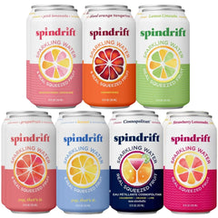 Spindrift Sparkling Water, Ultimate Variety Pack – 7-Flavor – Made with Real Squeezed Fruit, 12 Fl Oz Cans, Pack of 14