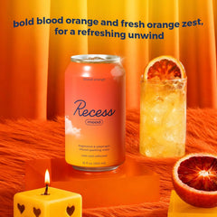 Recess Mood Calm Drink, Blood Orange, 12 Pack