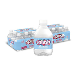 SPLASH REFRESHER Flavored Water Bottles, Wild Berry Flavor - 24 Pack | Refreshing Flavored Bottled Water with Electrolytes - Zero Sugar & Zero Calories - 8 Fl Oz