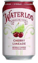 Waterloo Sparkling Water, Cherry Limeade, 12 Fl Oz Cans (Pack of 12) | Naturally Flavored, Zero Calories and Zero Sugar or Sweeteners