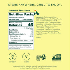 OLIPOP 6g Fiber Prebiotic Soda, Citrus Rush, 12 fl oz, 12 Pack | Shelf Stable Prebiotic Soda, 6g Fiber, 4g Sugar, Digestive Health Support, Prebiotics & Botanicals, Gluten Free, Non GMO