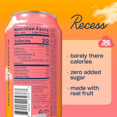 Recess Mood Calm Drink, Grapefruit Tangerine, 12 Pack