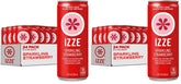 IZZE Sparkling Water Juice Beverage Blend,Strawberry,No Sugar Added,8.4 FL OZ,(Pack of 48)