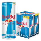 Red Bull Sugar Free Energy Drink, 8.4 Fl Oz, 4 Cans | contains caffeine, taurine, B-vitamins, sweeteners, and water, 8.4 fl oz, pack of 4 cans