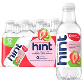 Hint Flavored Water Zero Sugar 0 Calories - Strawberry Kiwi (12 pack) | Crisp, refreshing water, fruit flavors. 0 calories, 0 sugar, 0 sweeteners. Hydration for wellness. Gluten-free, Kosher, Vegan