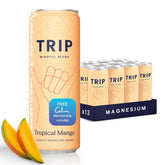 TRIP Calm Drink, Non-Alcoholic Adaptogen Mocktail, Tropical Mango 12 pack
