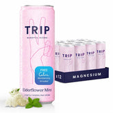 TRIP Calm Drink, Non-Alcoholic Adaptogen Mocktail, Elderflower Mint, 12pk