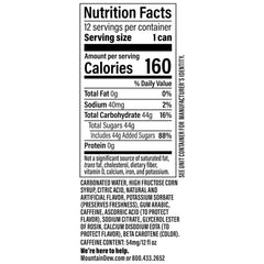 Mountain Dew Soda Pop, Dirty Mountain Dew, Cream Soda Dew, 12 fl oz Cans, (12 Pack)