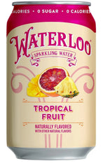 Waterloo Sparkling Water, Tropical Fruit, 12 Fl Oz Cans (Pack of 12) | Naturally Flavored, Zero Calories and Zero Sugar or Sweeteners