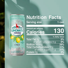 Limonati by Borjomi - Citrus Lemonade with Natural Fruit Juice and Borjomi Sparkling Mineral Water - 11.15 oz, 12 Cans