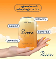 Recess Mood Calm Drink, Orange Vanilla, 12 Pack