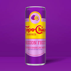 Topo Chico Sabores Passionfruit Flavored Sparkling Water, 12 fl oz, 8 Pack
