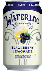 Waterloo Sparkling Water, Blackberry Lemonade, 12 Fl Oz Cans (Pack of 12)