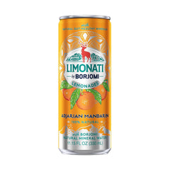 Limonati by Borjomi - Adjarian Mandarin Orange Lemonade with Natural Fruit Juice and Borjomi Sparkling Mineral Water - 11.15 oz, 12 Cans