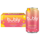 bubly Sparkling Water, Bellini Bliss, 12 Fl Oz Cans (8 Pack)