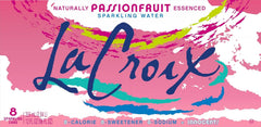 La Croix Sparkling Water, Passionfruit, 12 Fl Oz (pack of 8)