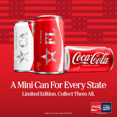 Diet Coke Soda Soft Drink Mini Cans, 7.5 fl oz, 6 Pack | No sugar, no calories, 28 mg caffeine per can