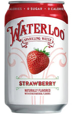 Waterloo Sparkling Water, Strawberry, 12 Fl Oz Cans (Pack of 12) | Naturally Flavored, Zero Calories and Zero Sugar or Sweeteners