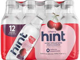 Hint Flavored Bottled Water, Cherry - Purified Water Beverages with Zero Calories, Natural Flavors, and Sugar Free - 16 Fl Oz (Pack of 12)