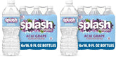 Splash Refresher Acai Grape Flavored Water, 16.9 Fl Oz, Plastic Bottle Pack of 12