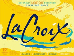 La Croix, Water Sparkling Lemon, 12 Fl Oz, 12 Pack