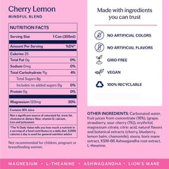 TRIP Calm Drink, Non-Alcoholic Adaptogen Mocktail Seltzer Cherry Lemon 12pk