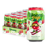 Bloom Pop Prebiotic Soda 12 Pack, Winter Pomberry Flavor, 12oz Cans | Prebiotic Soda for Gut Health, Low Calorie Soda, No Caffeine, Healthy Soft Drink Alternative