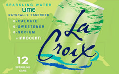 La Croix Sparkling Water, Lime, 12 Fl Oz (pack of 12)