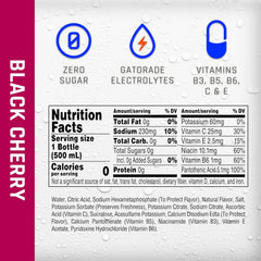 Propel, Black Cherry, Zero Calorie Sports Drinking Water with Electrolytes and Vitamins C&E, 16.9 Fl Oz (12 Count)