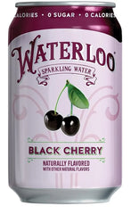Waterloo Sparkling Water, Black Cherry, 12 Fl Oz Cans (Pack of 12) | Naturally Flavored, Zero Calories and Zero Sugar or Sweeteners