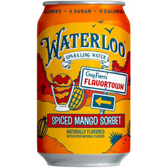 Waterloo Sparkling Water, Spiced Mango Naturally Flavored, 12 Fl Oz Cans (Pack of 12) – Zero Calories and Zero Sugar or Sweeteners