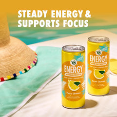 V8 Energy Yuzu Lemon Energy Drink, 8 fl oz Can, 6 pack (Case of 4)
