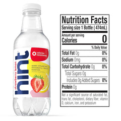 Hint Bottled Water, Blue Variety Pack and Red Variety Pack Bundle - Purified Flavored Water with Zero Calories, Sugar Free, Natural Flavors - 16 Fl Oz (Pack of 24)