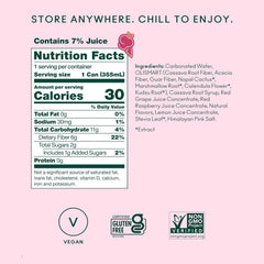 OLIPOP 6g Fiber Prebiotic Soda, Raspberry Sherbet, 12 fl oz, 12 Pack | Shelf Stable Prebiotic Soda, 6g Fiber, 2g Sugar, Digestive Health Support, Prebiotics & Botanicals, Gluten Free, Non GMO