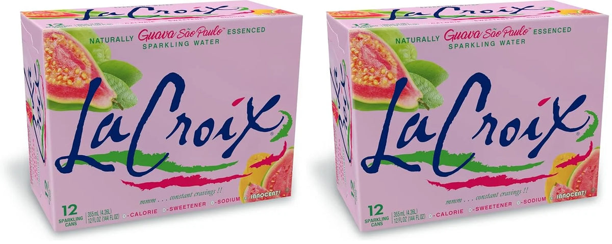 LaCroix Sparkling Water, Guava Sao Paulo, 12 Fl Oz (pack of 24)