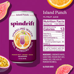 Spindrift Island Punch Can 12 Ounce (Pack of 24)