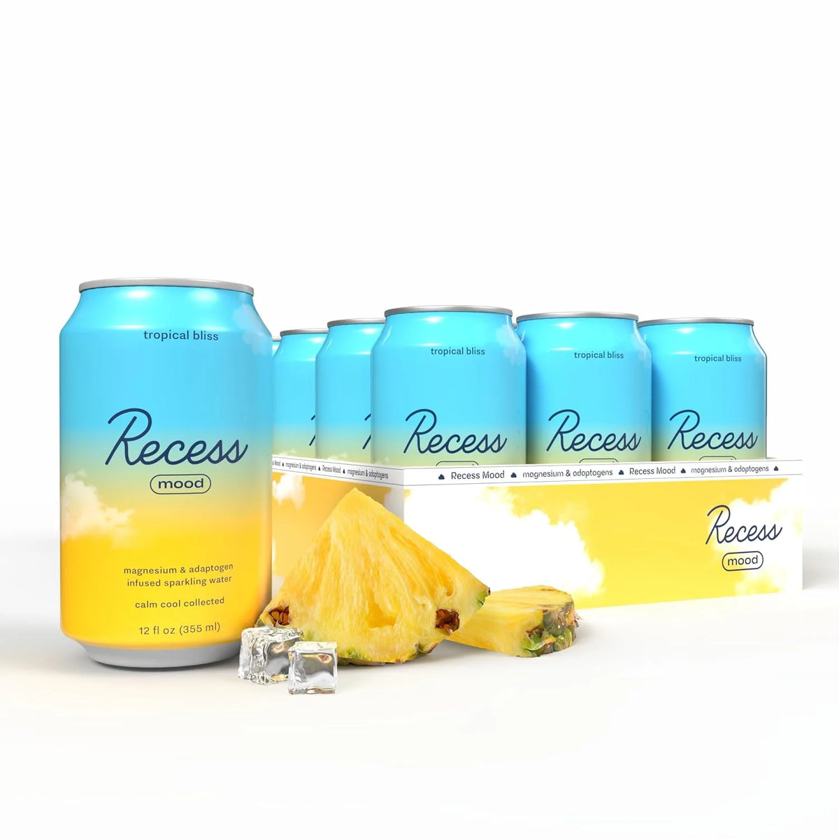 Recess Mood Calm Drink, Tropical Bliss, 12 Pack