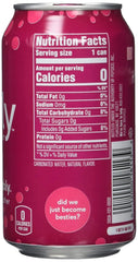 Bubly Sparkling Water, Raspberry, 12 Ounce