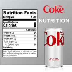Diet Coke Can, 7.5 fl oz (pack of 20)